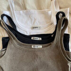 Buck Mason Surplus Rib Scoop Tank Bundle Small